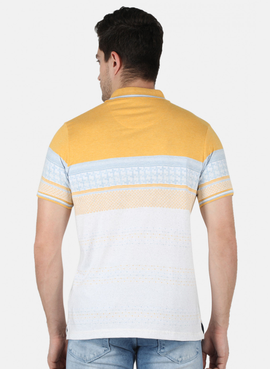 Men Mustard Printed T-Shirt