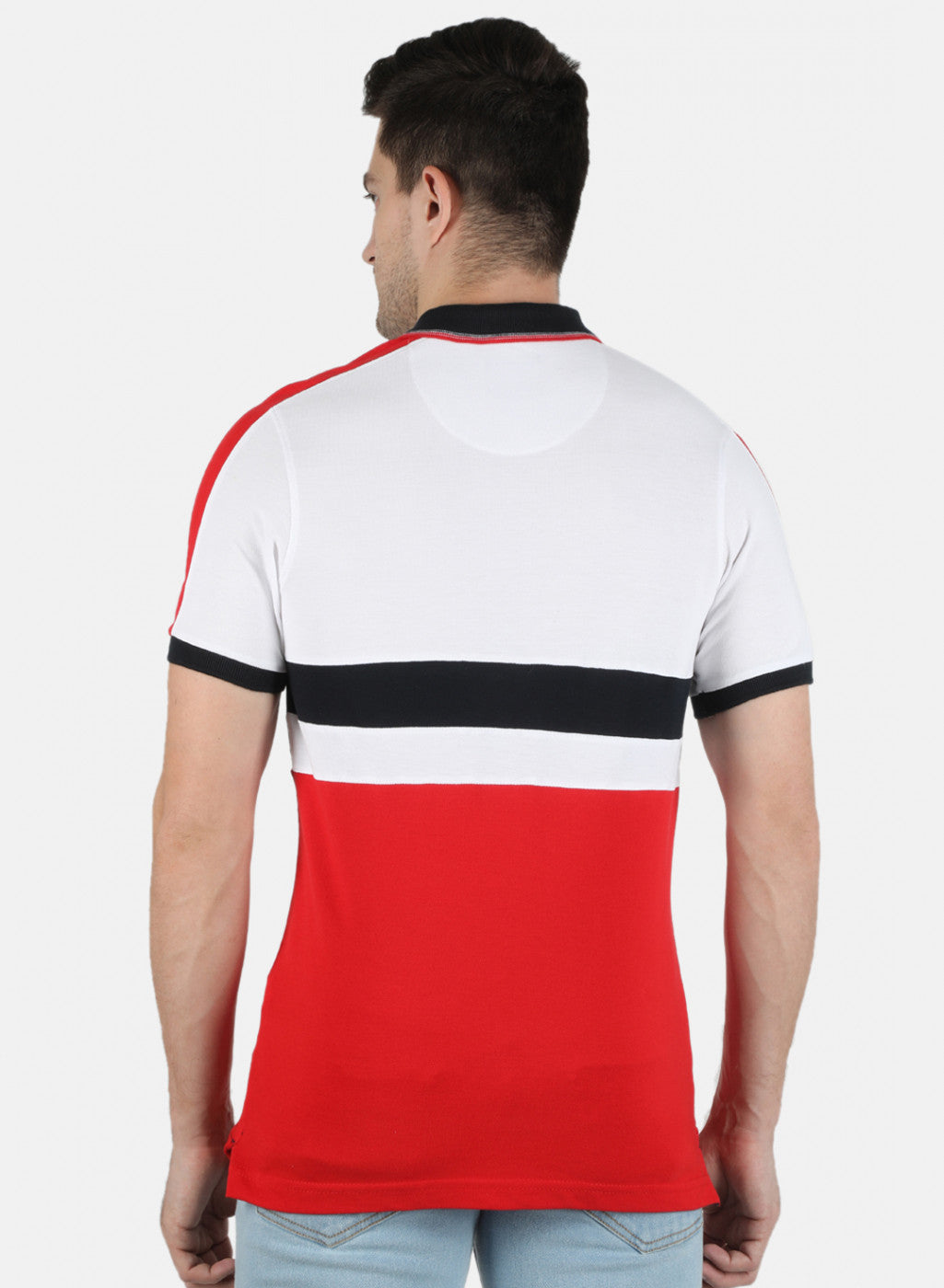 Men Red Plain T-Shirt