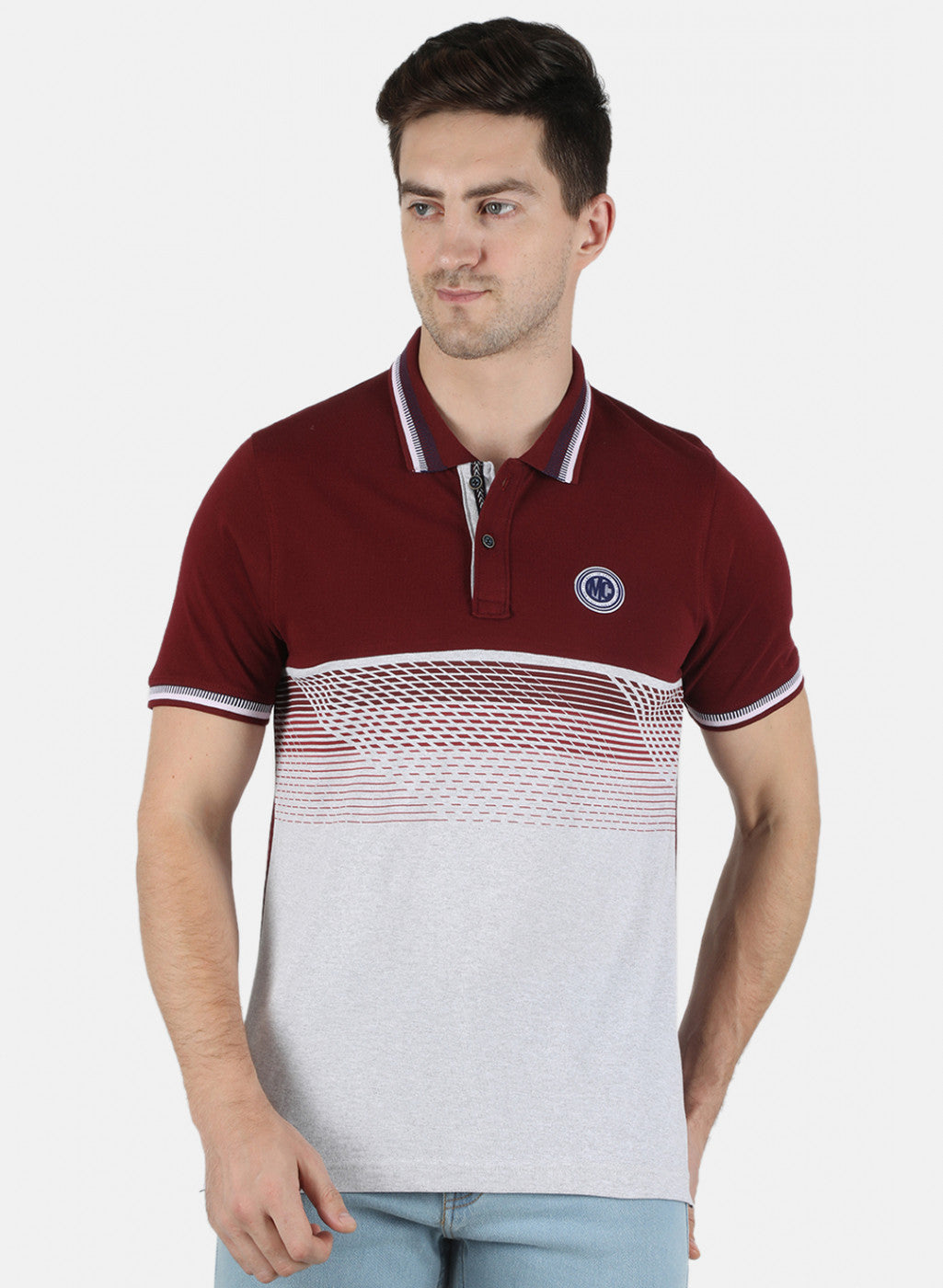 Men Maroon Printed T-Shirt