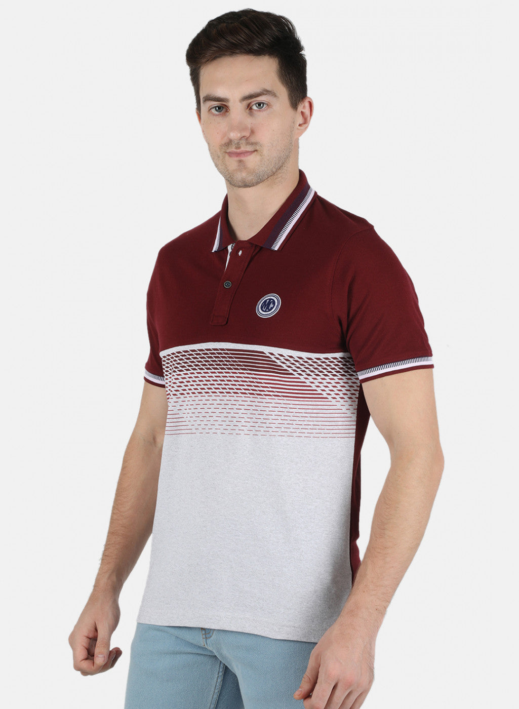 Men Maroon Printed T-Shirt