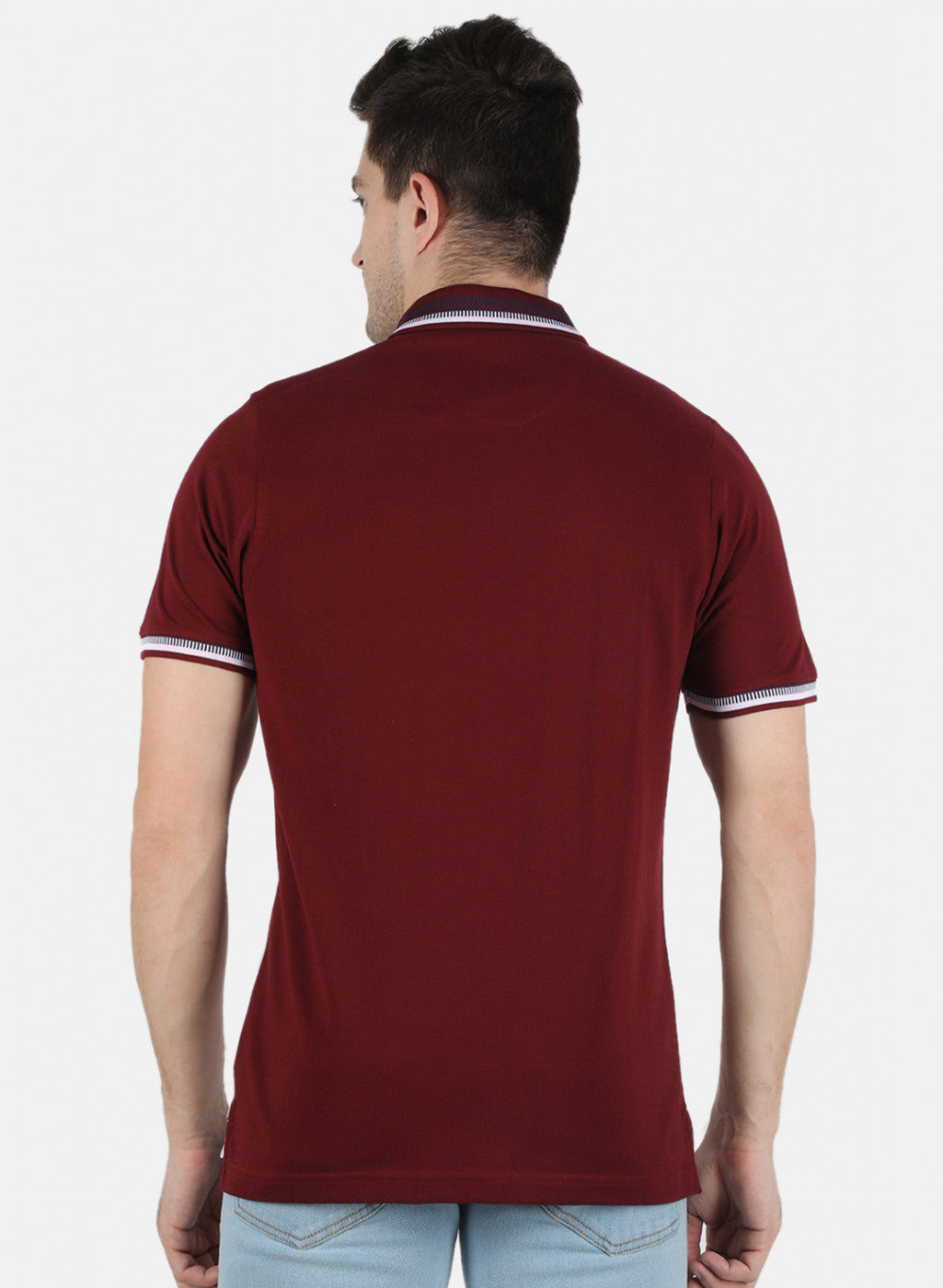 Men Maroon Printed T-Shirt