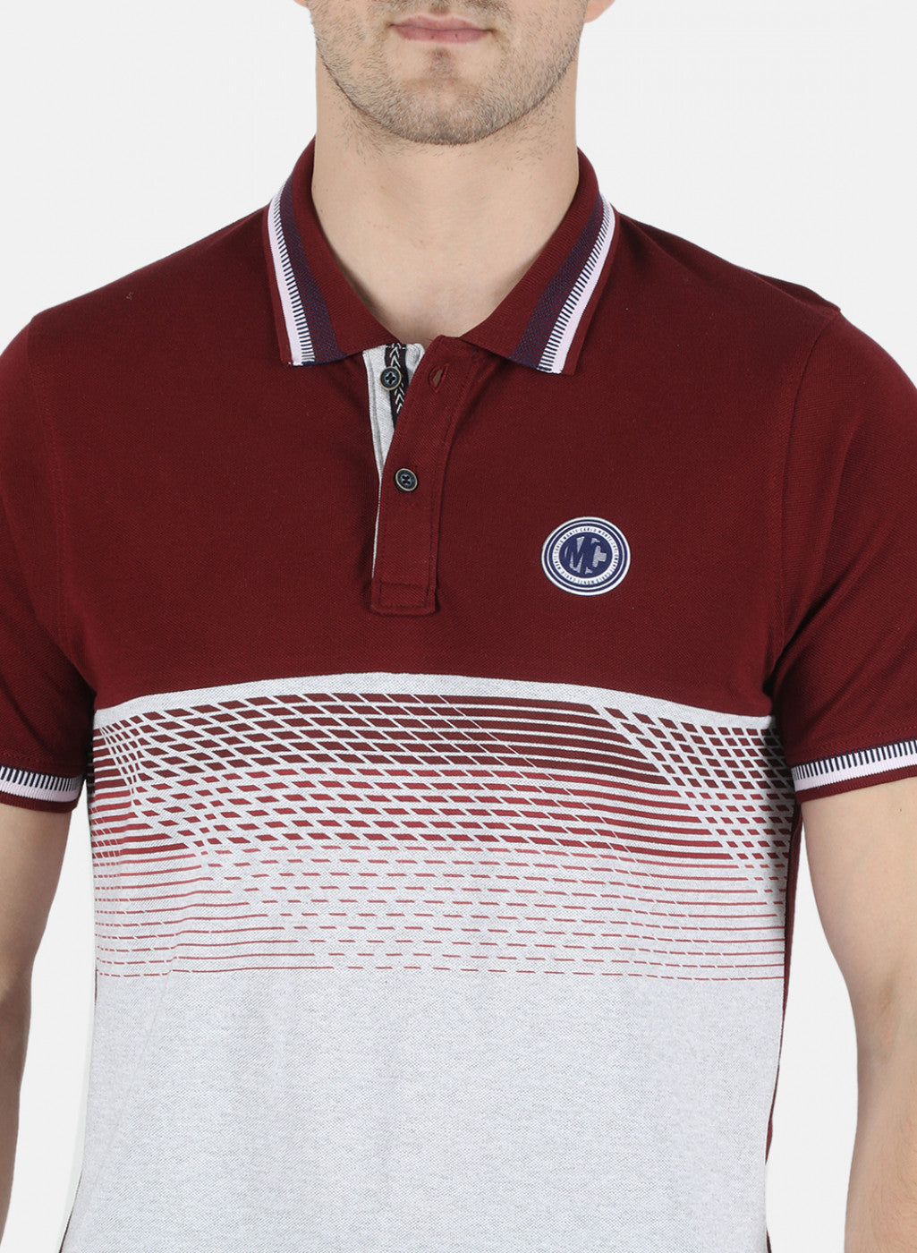 Men Maroon Printed T-Shirt