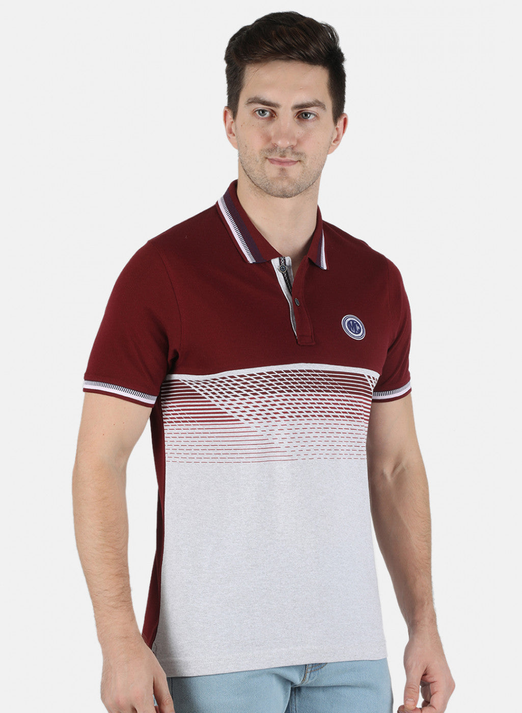 Men Maroon Printed T-Shirt