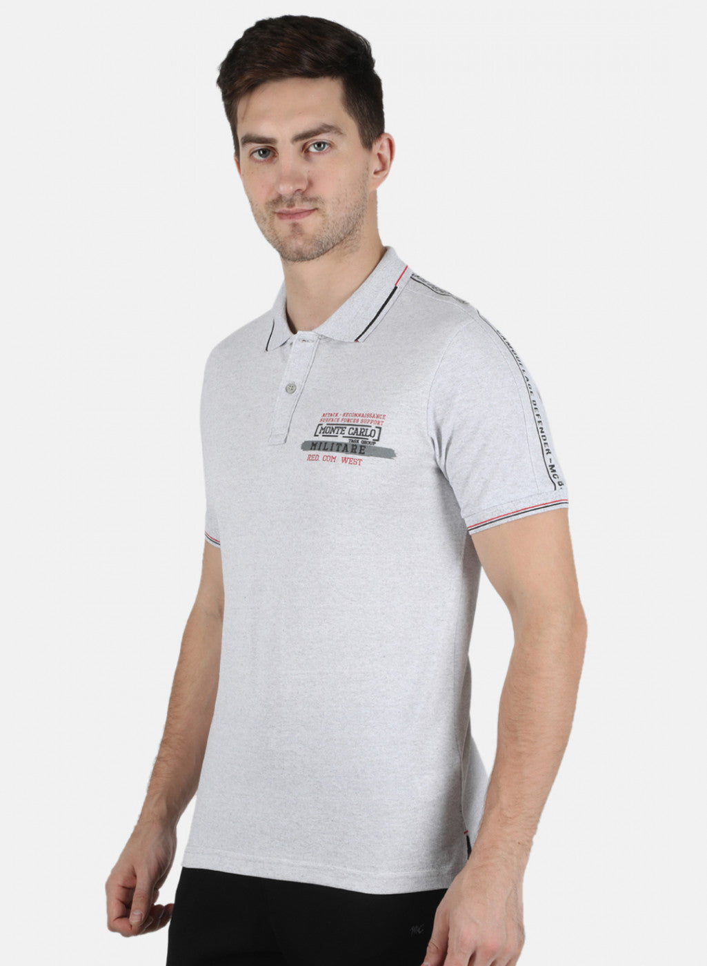 Men Grey Printed T-Shirt