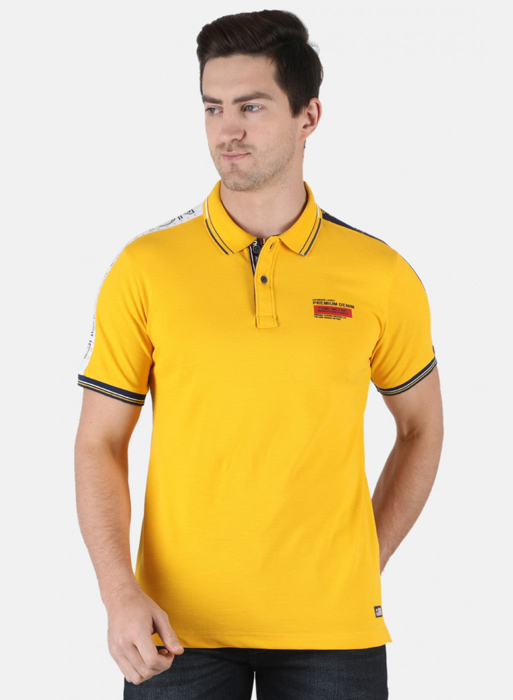 Men Yellow Printed T-Shirt