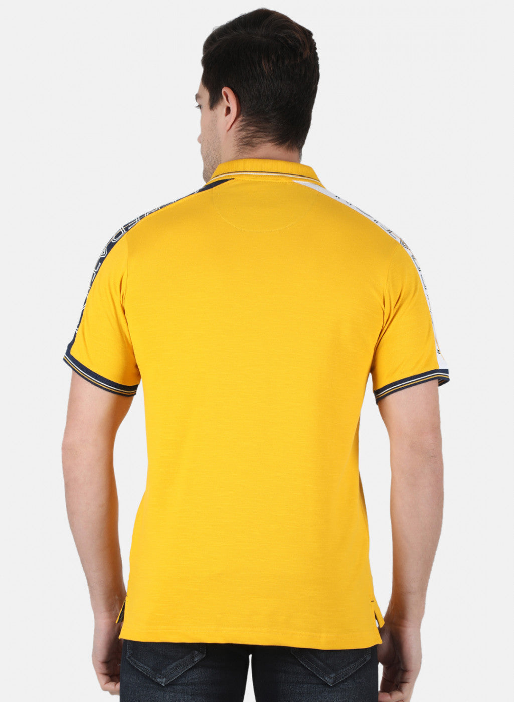 Men Yellow Printed T-Shirt