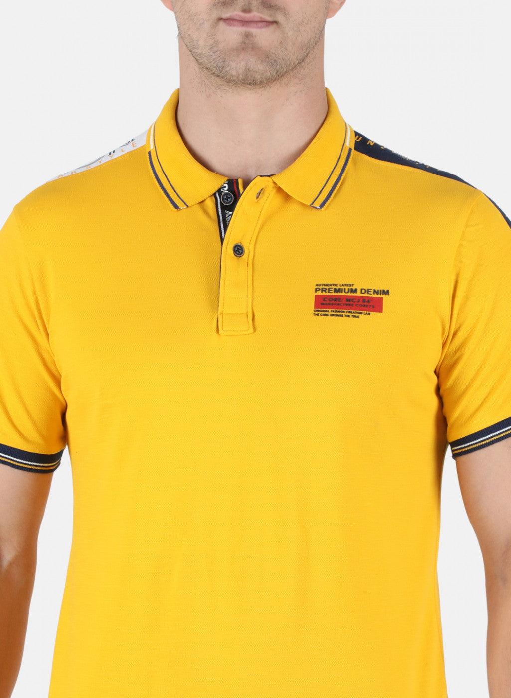 Men Yellow Printed T-Shirt