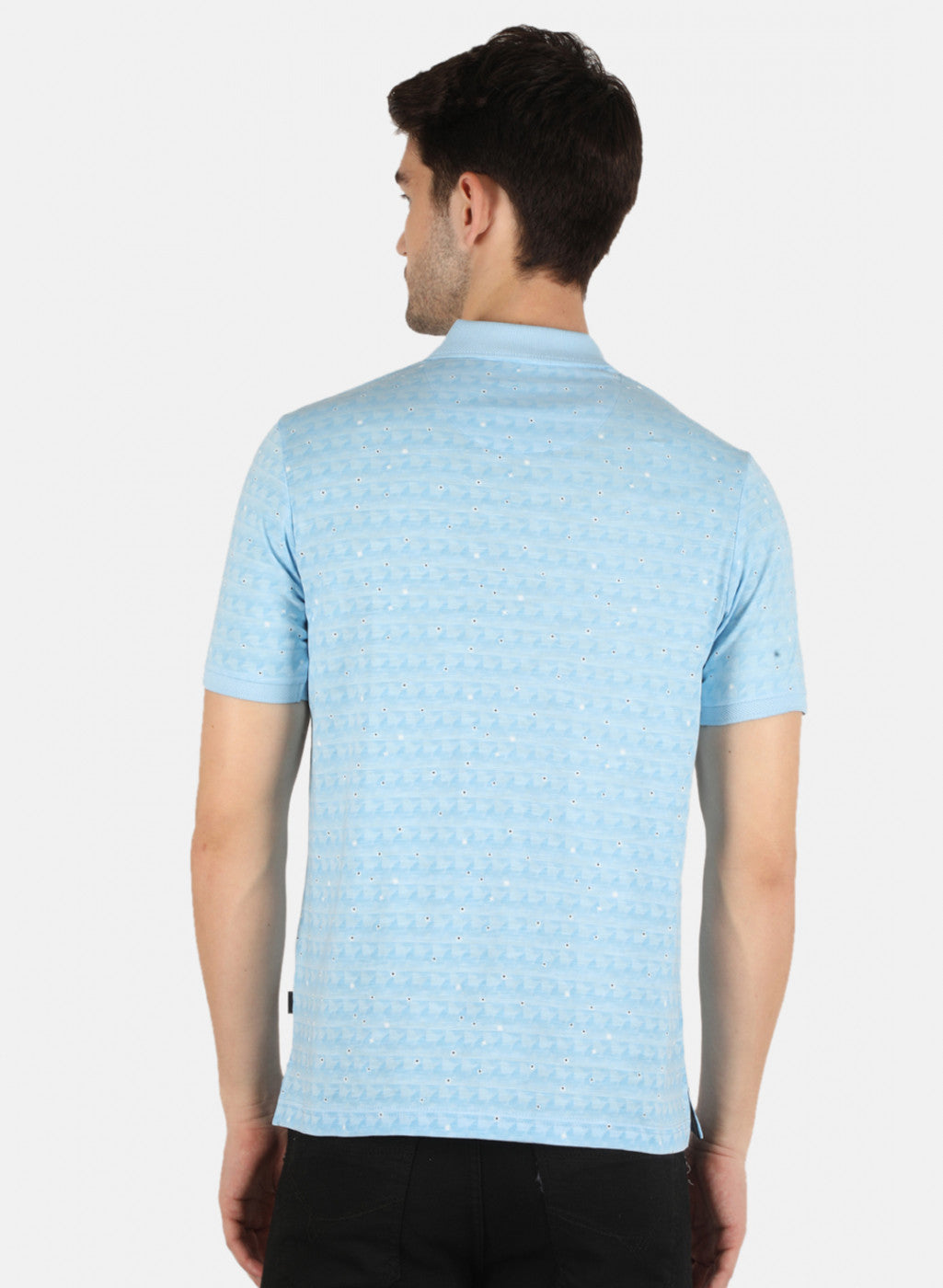 Men Blue Printed T-Shirt