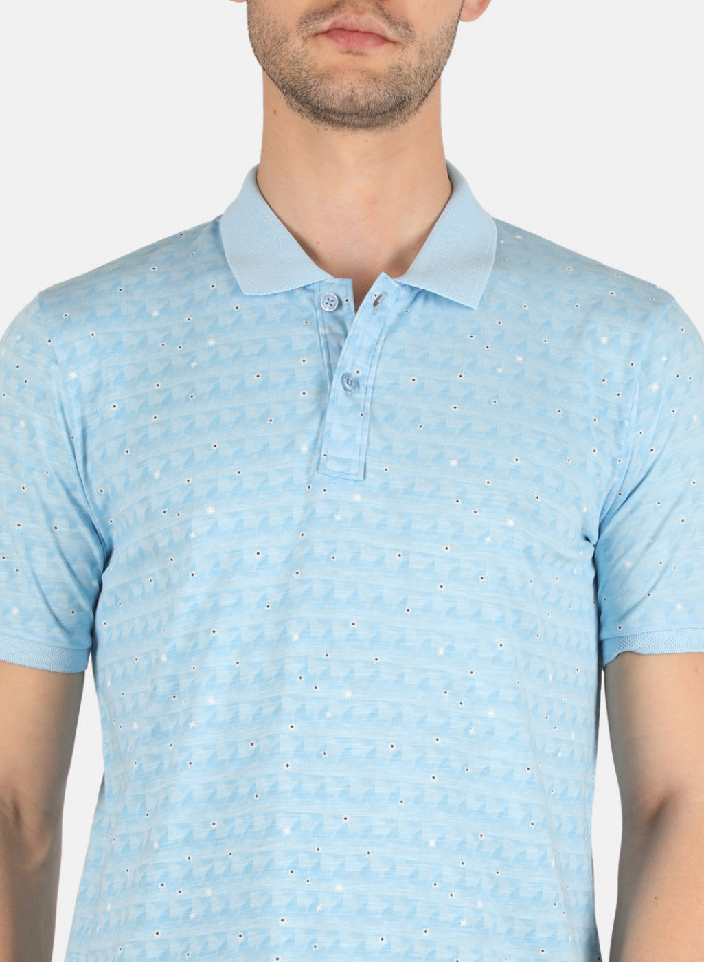 Men Blue Printed T-Shirt