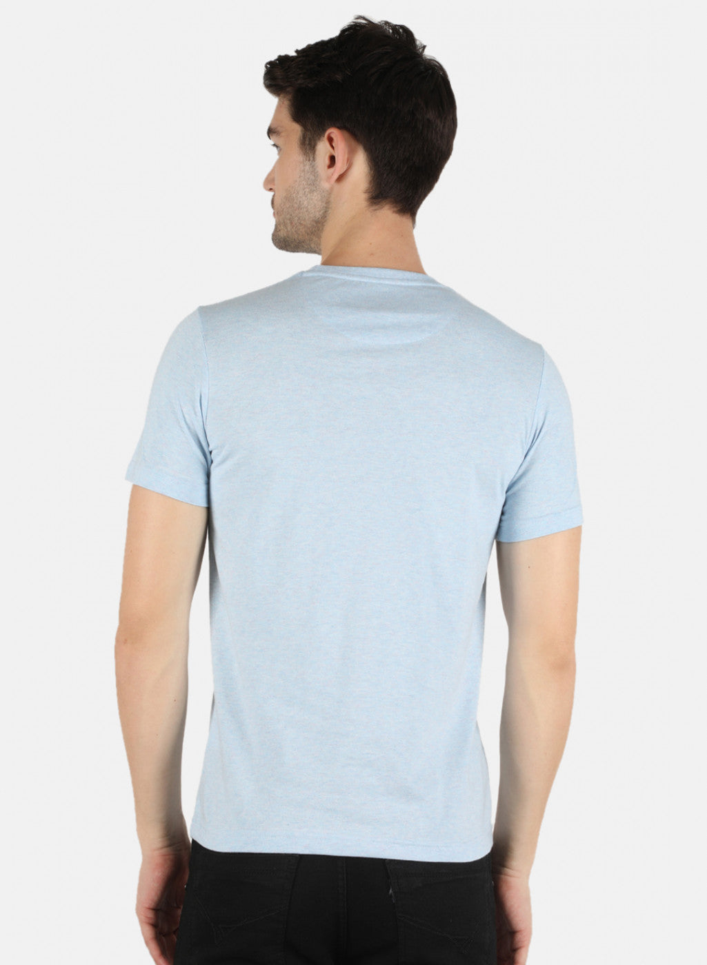 Men Blue Printed T-Shirt