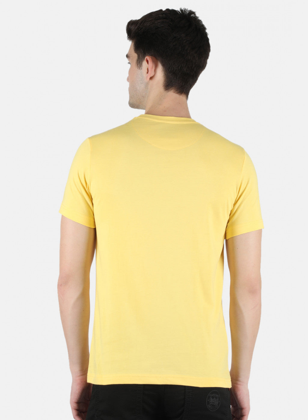 Men Yellow Printed T-Shirt