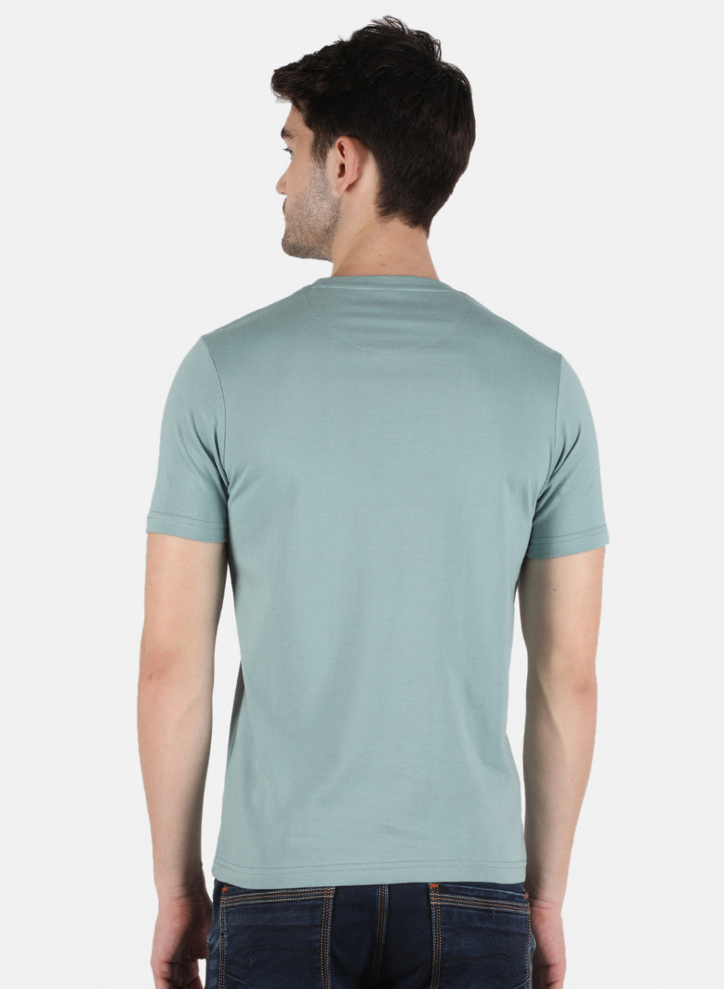 Men Green Printed T-Shirt