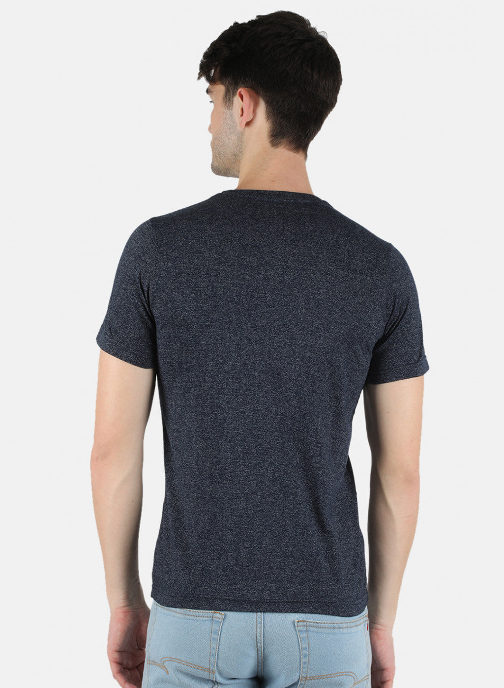 Men Blue Printed T-Shirt