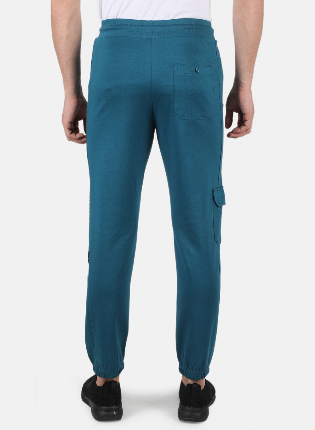 Men Teal Blue Smart Fit Lower