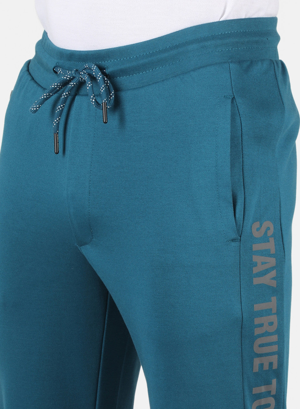 Men Teal Blue Smart Fit Lower