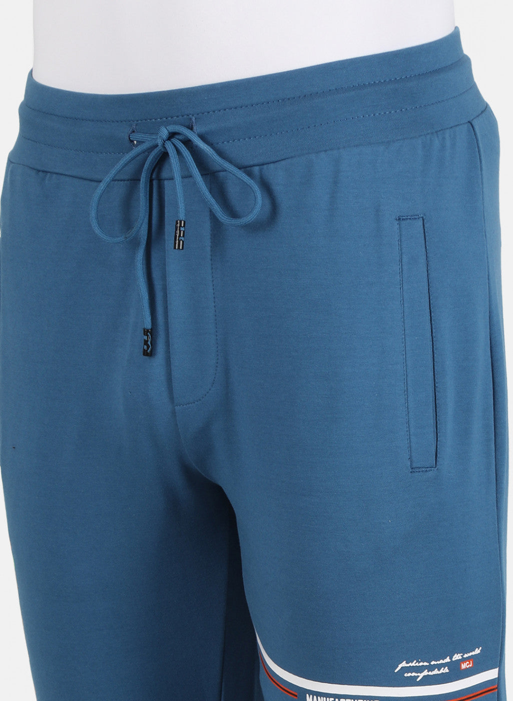 Men Blue Plain Lower