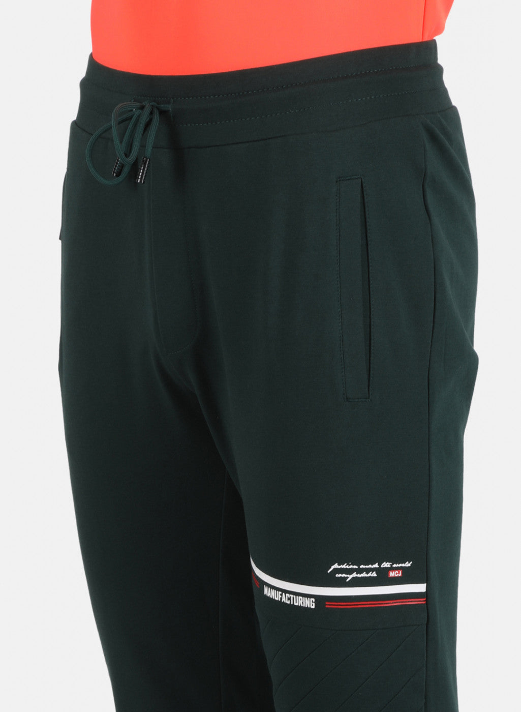 Men Green Plain Lower