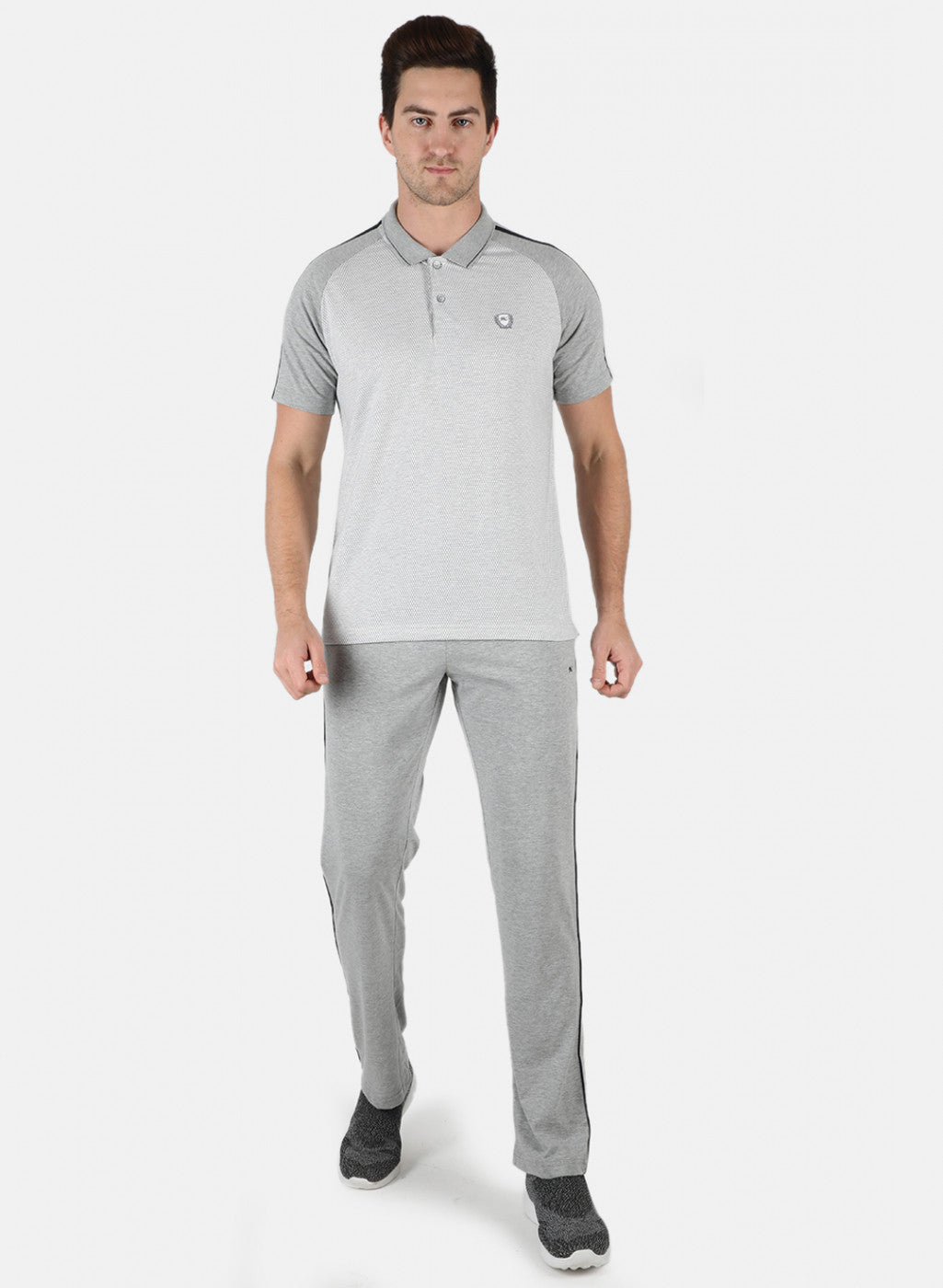 Men Grey Stripe 3 Pc Combo