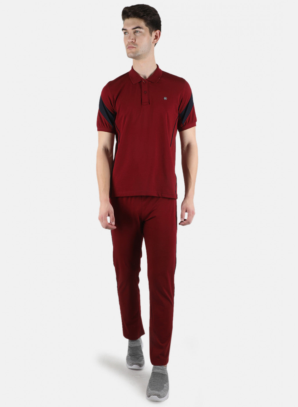 Men Maroon Plain 3 Pc Combo