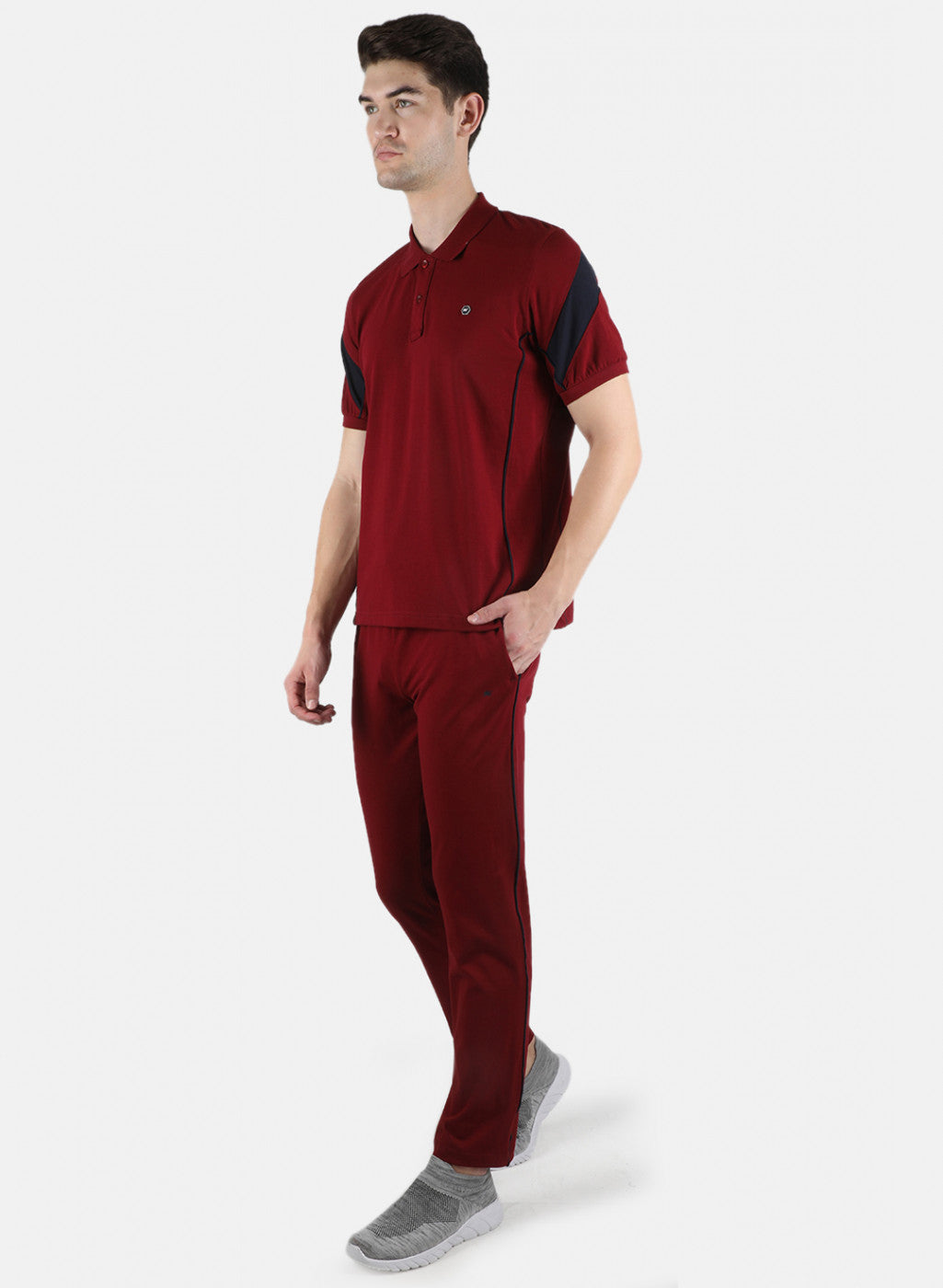 Men Maroon Plain 3 Pc Combo