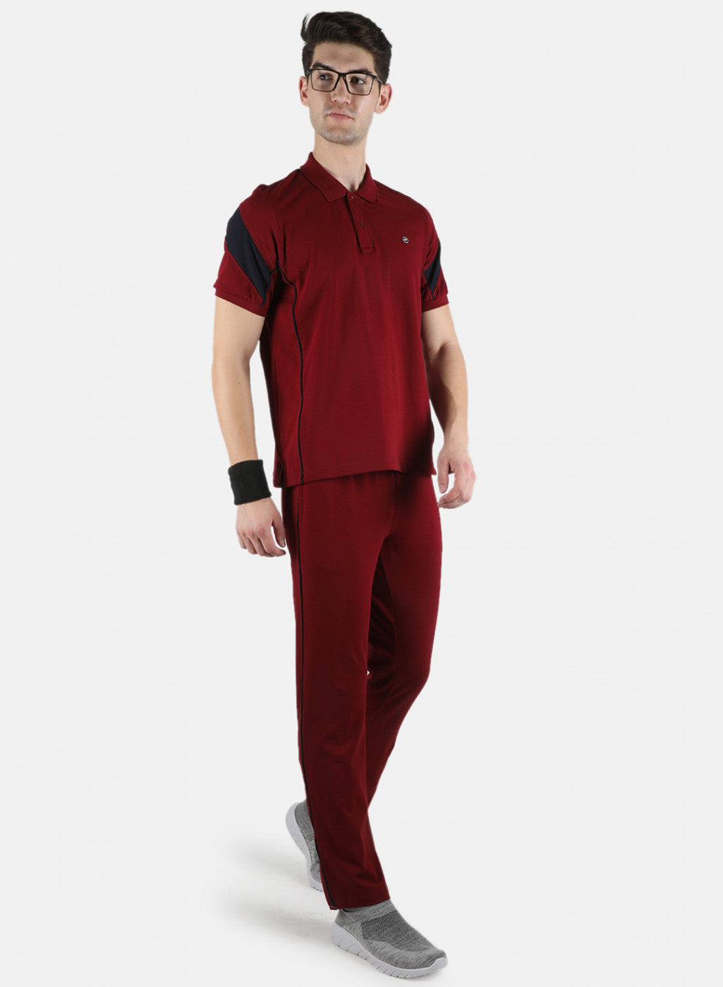 Men Maroon Plain 3 Pc Combo