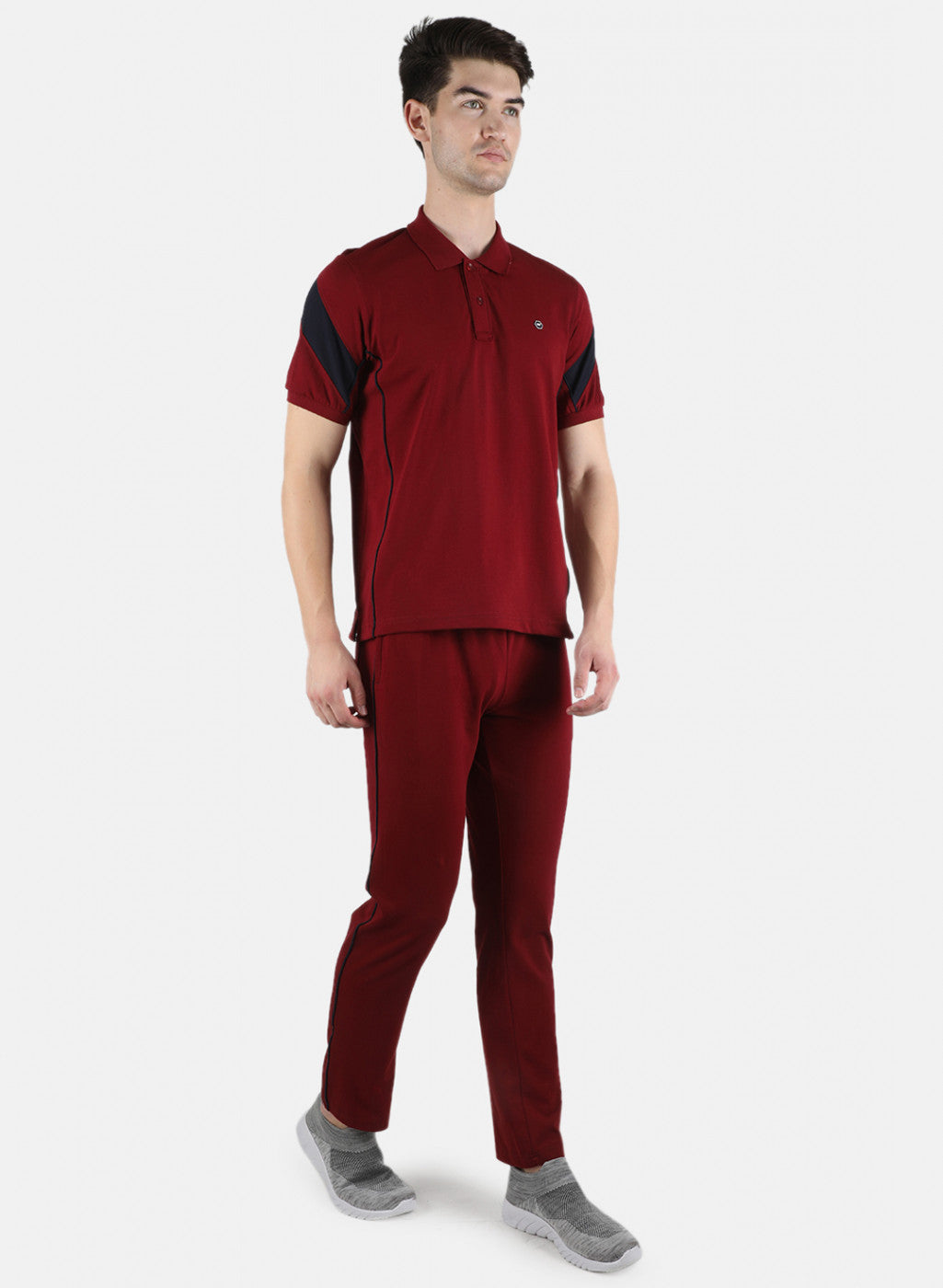 Men Maroon Plain 3 Pc Combo