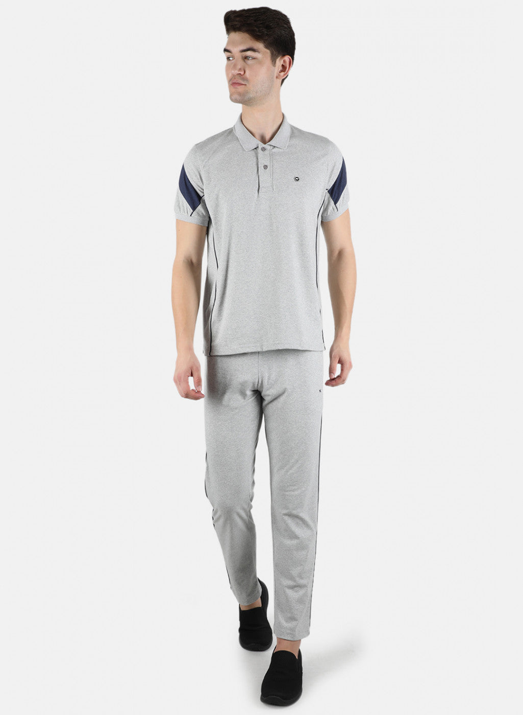 Men Grey Plain 3 Pc Combo