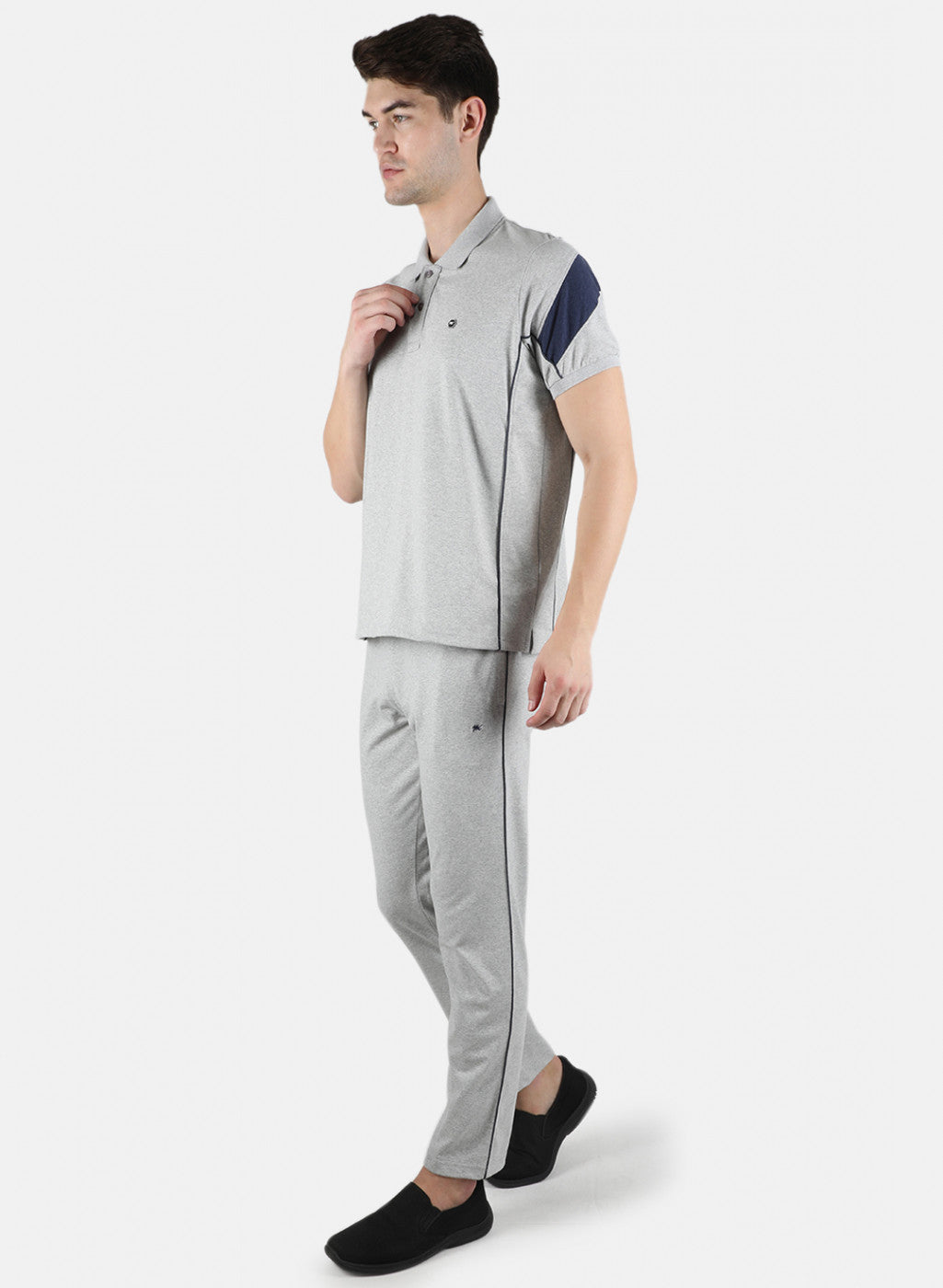 Men Grey Plain 3 Pc Combo