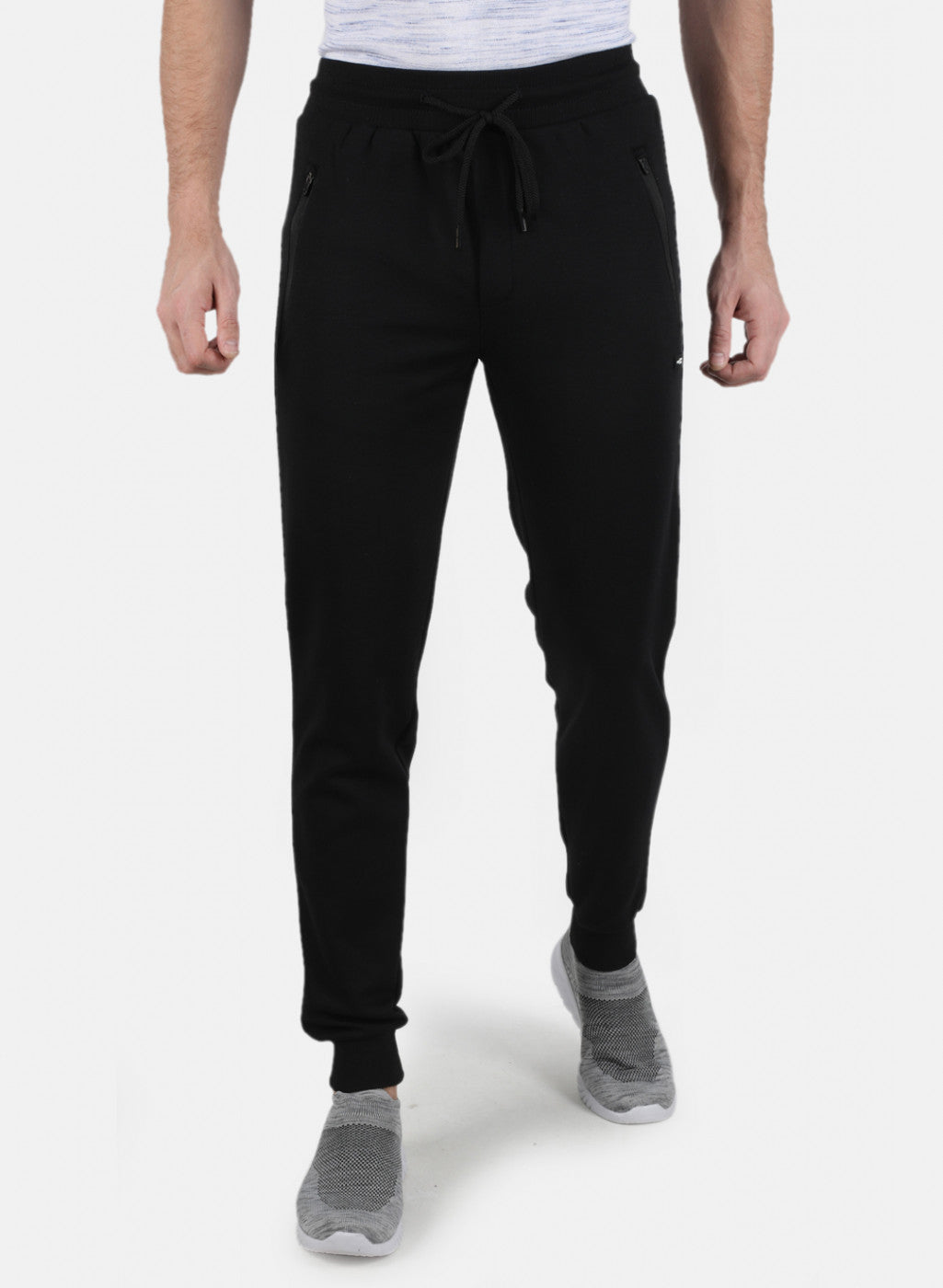 Men Black Plain Lower