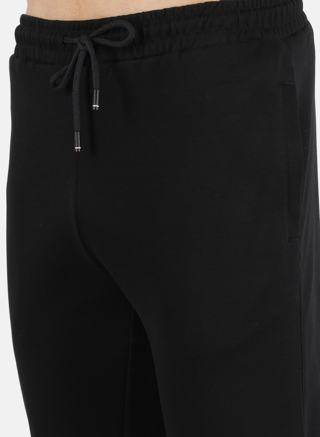 Men Black Plain Lower Set