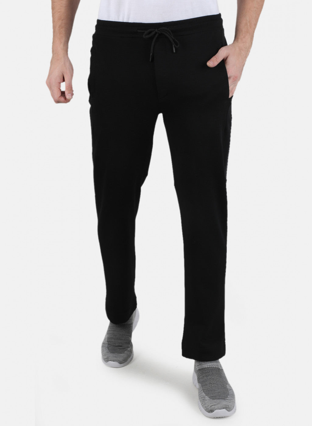 Men Black Plain Lower