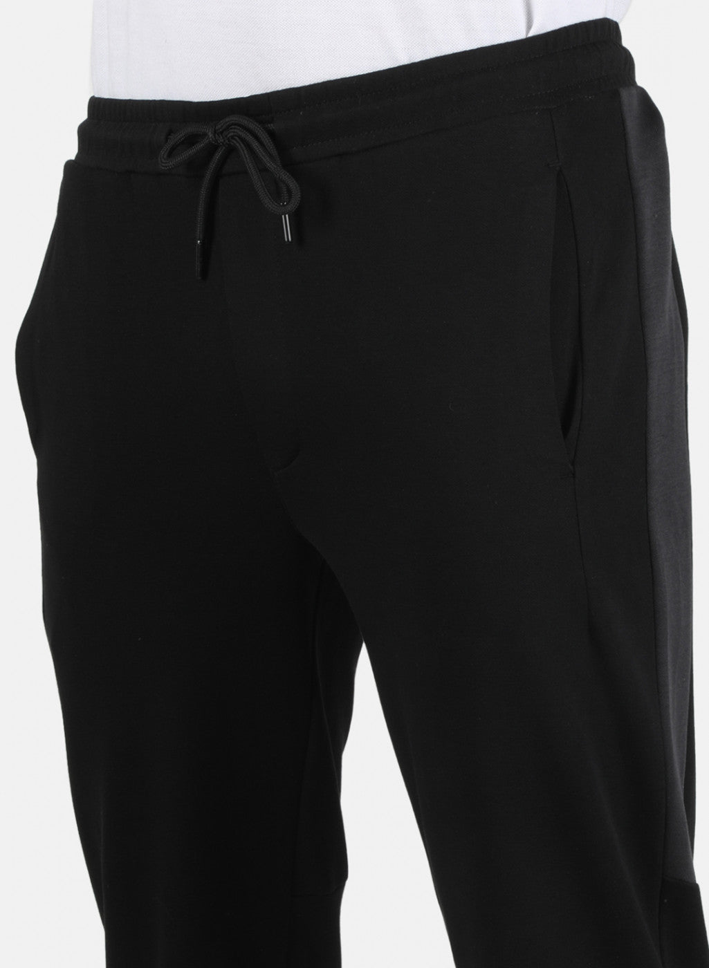 Men Black Plain Lower