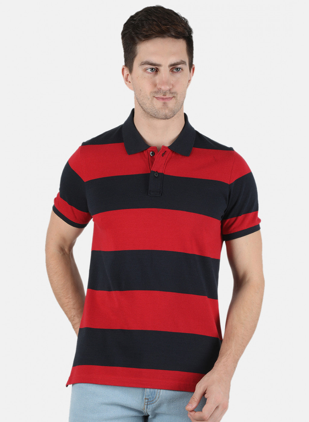 Men Red Stripe T-Shirt