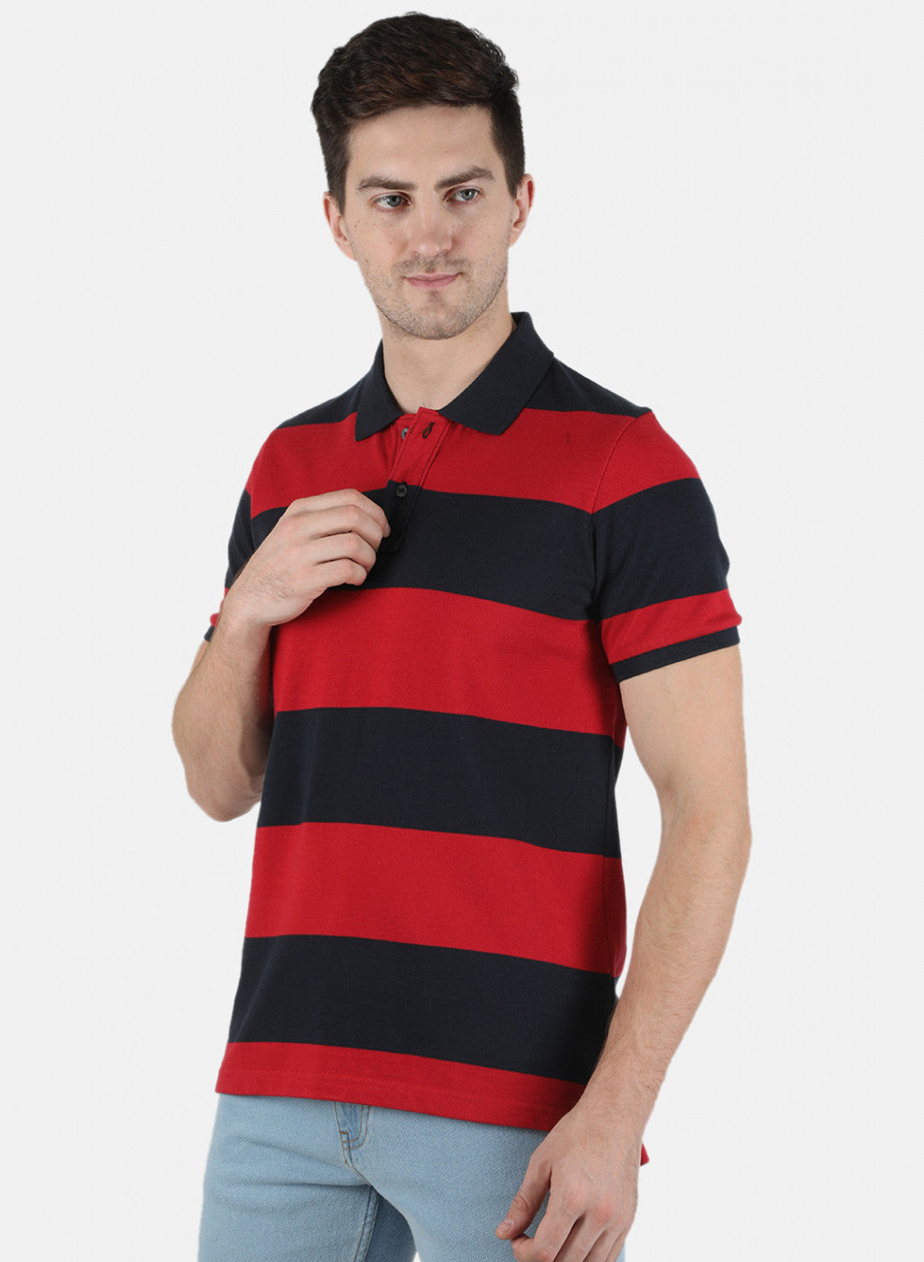 Men Red Stripe T-Shirt