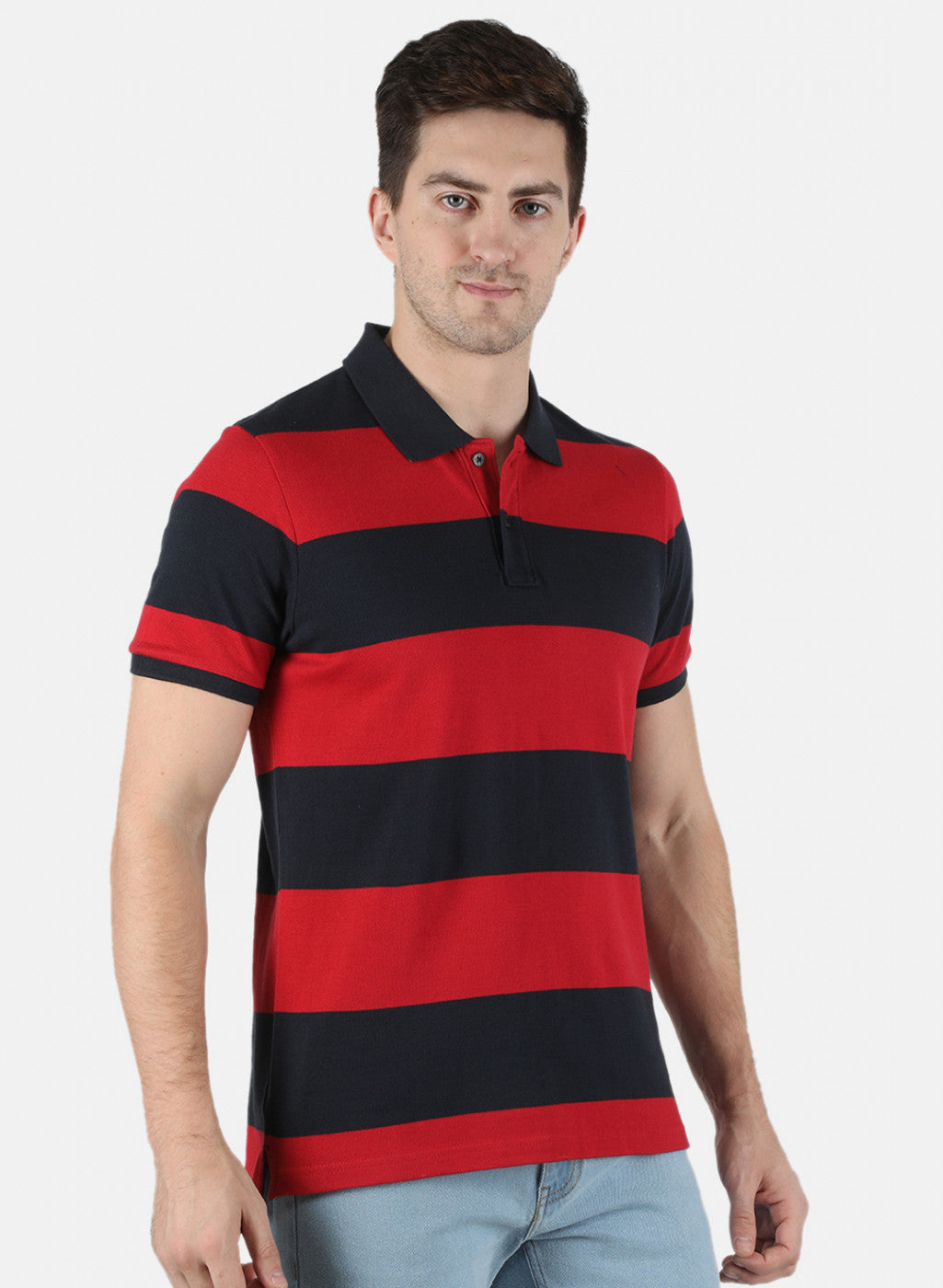 Men Red Stripe T-Shirt