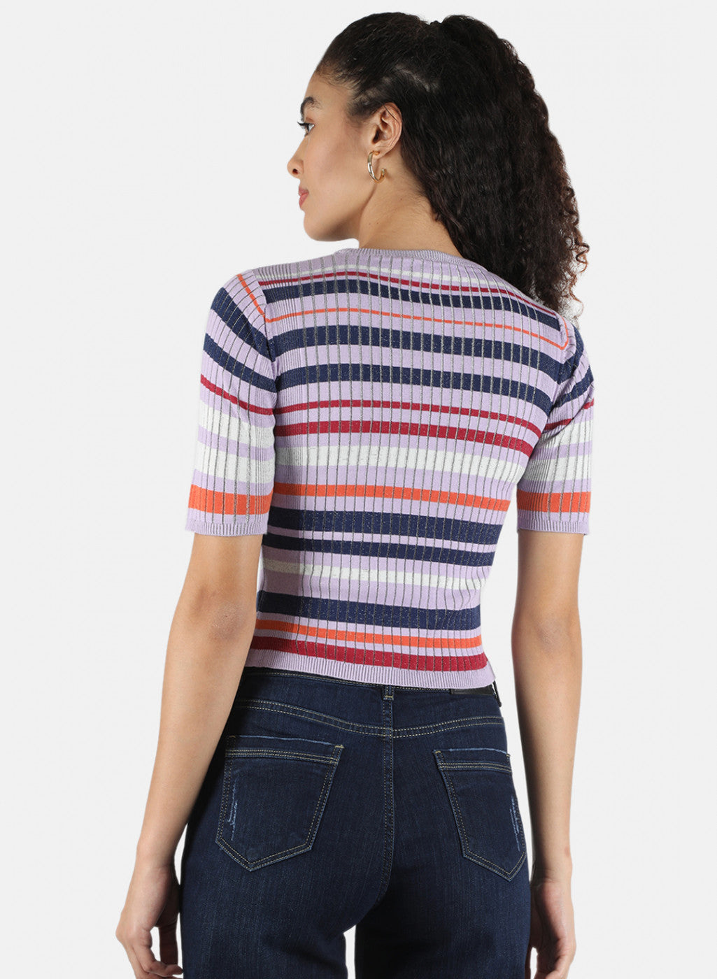 Women Multicolor Stripe Top