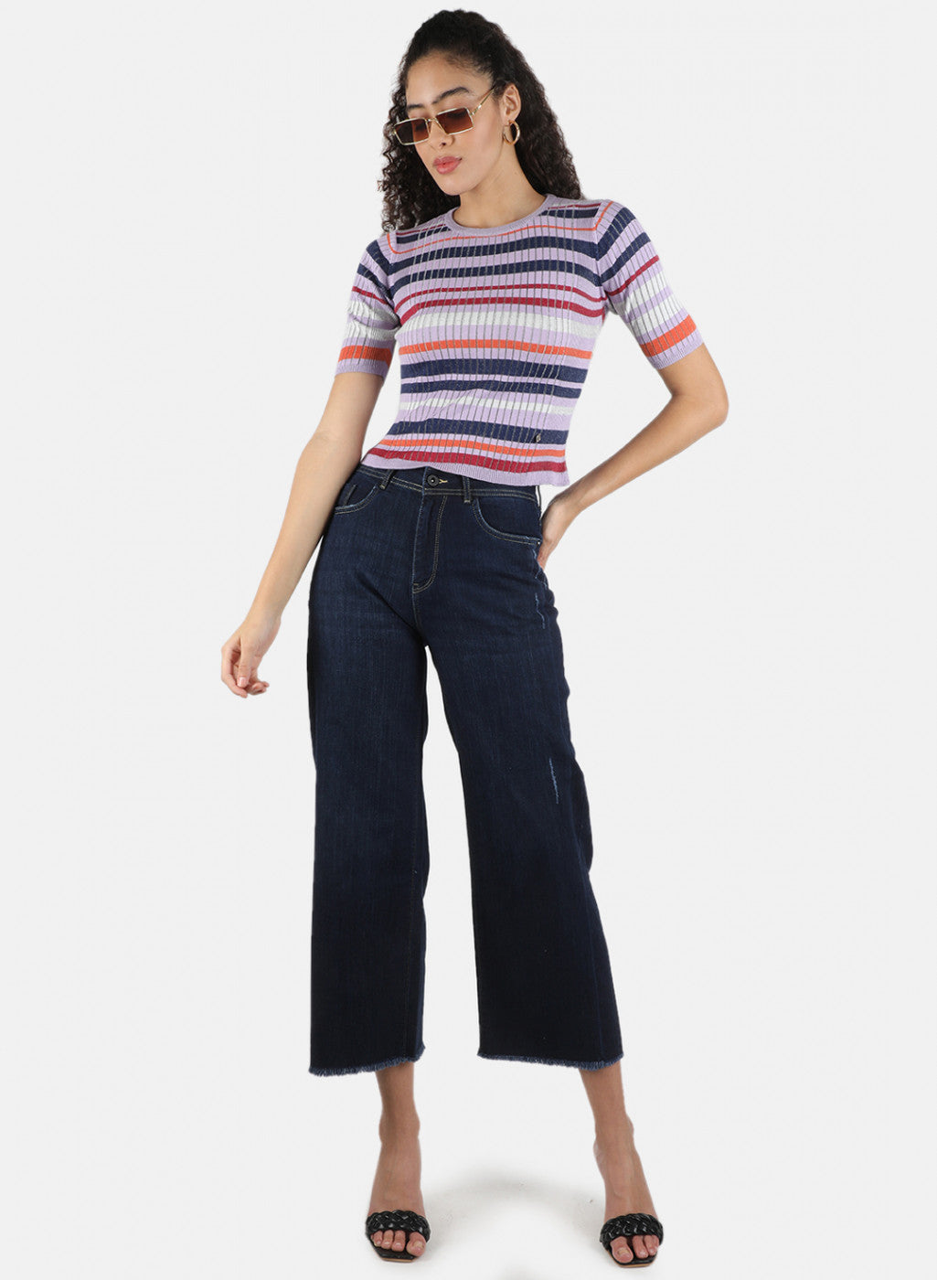 Women Multicolor Stripe Top