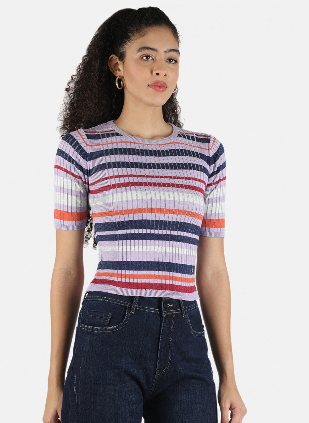 Women Multicolor Stripe Top