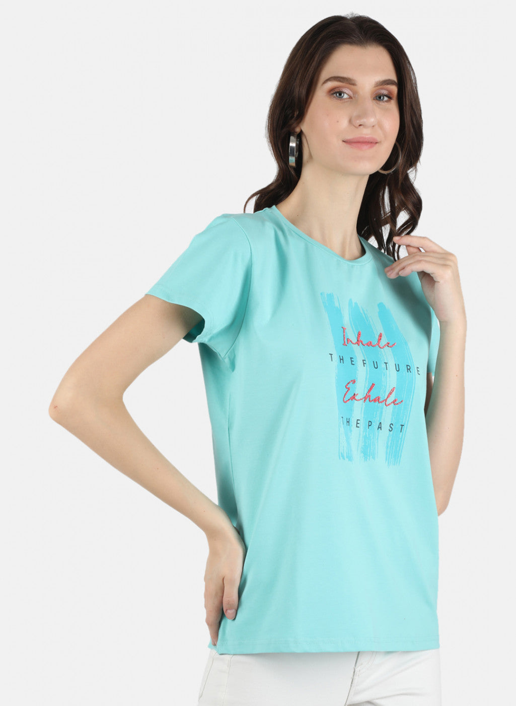 Women Sea Green Printed Top