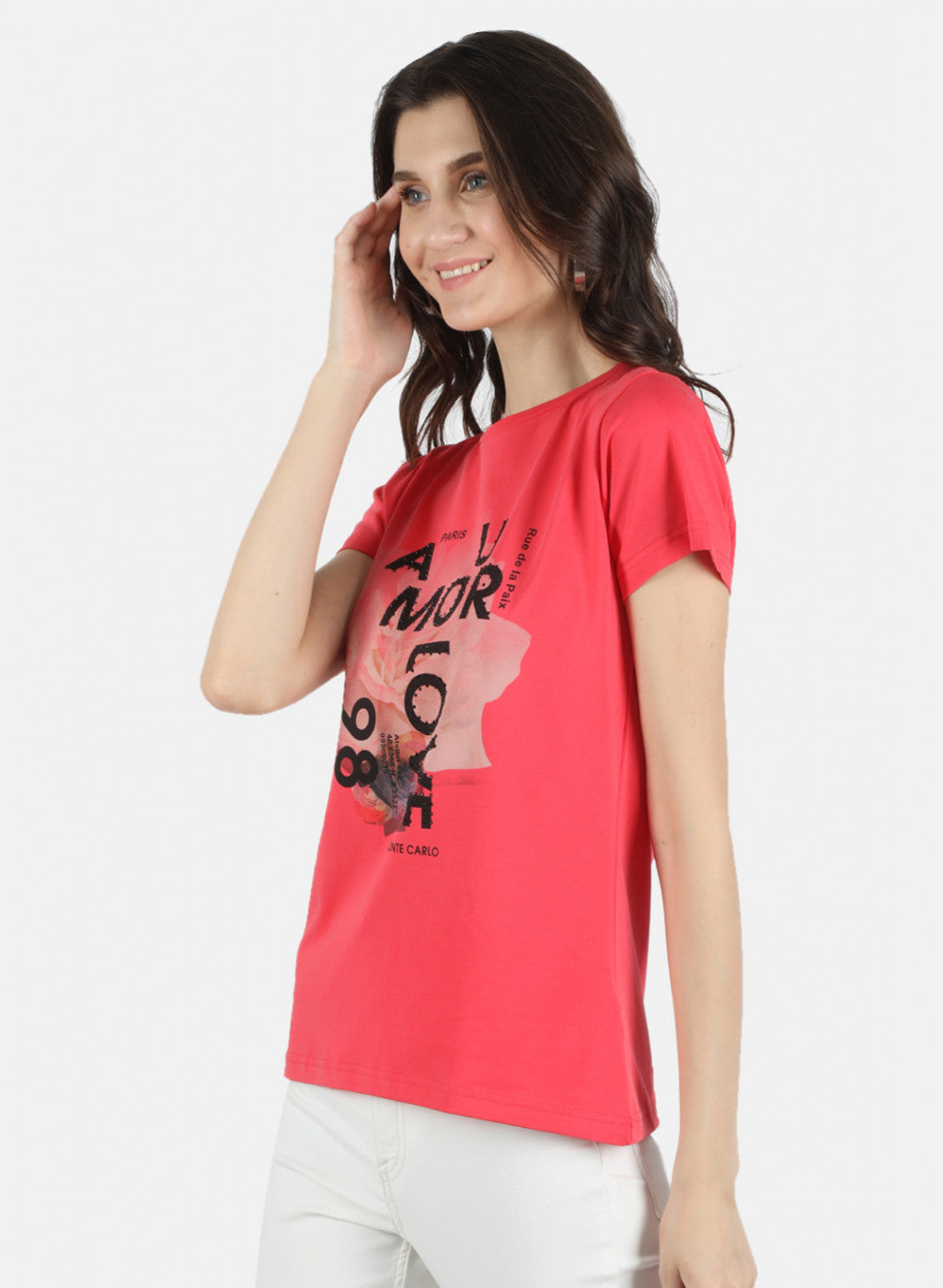 Women Pink Printed Top