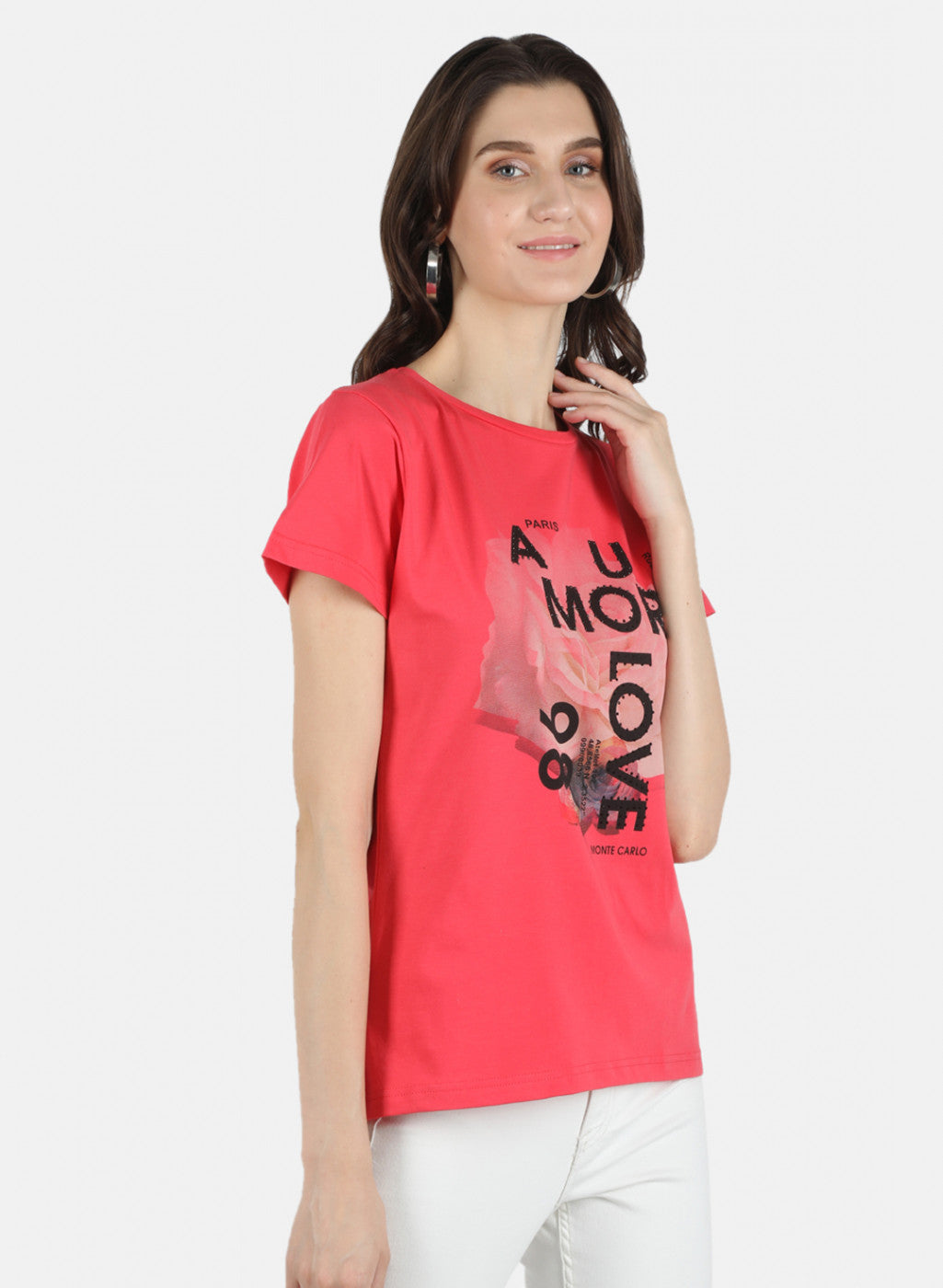 Women Pink Printed Top