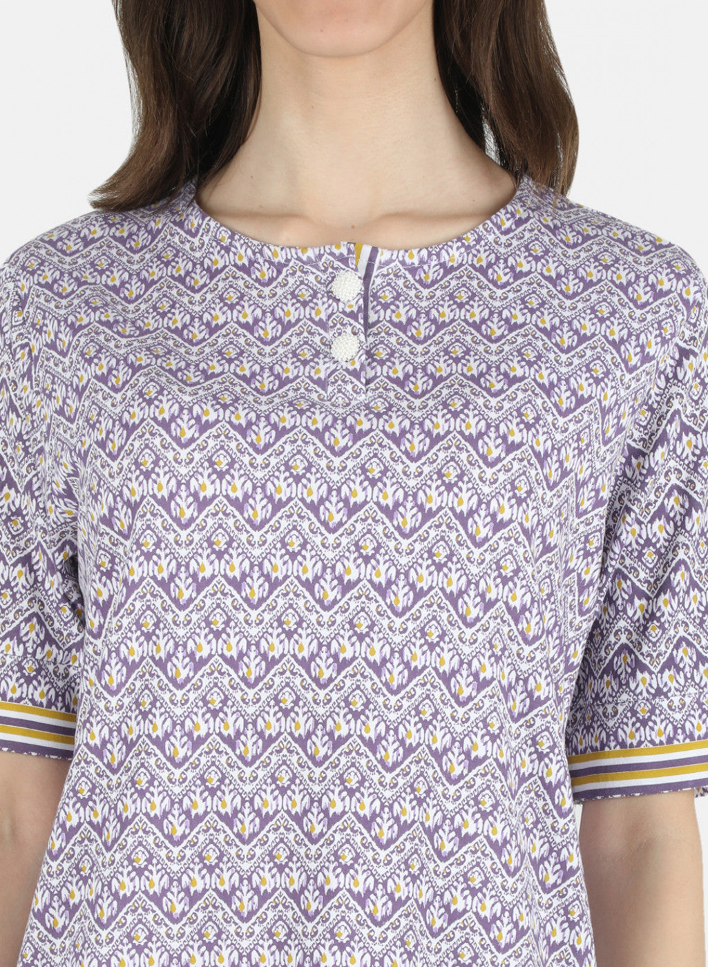 Women Purple Printed Top