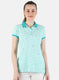 Women Aqua Blue Printed T-Shirt