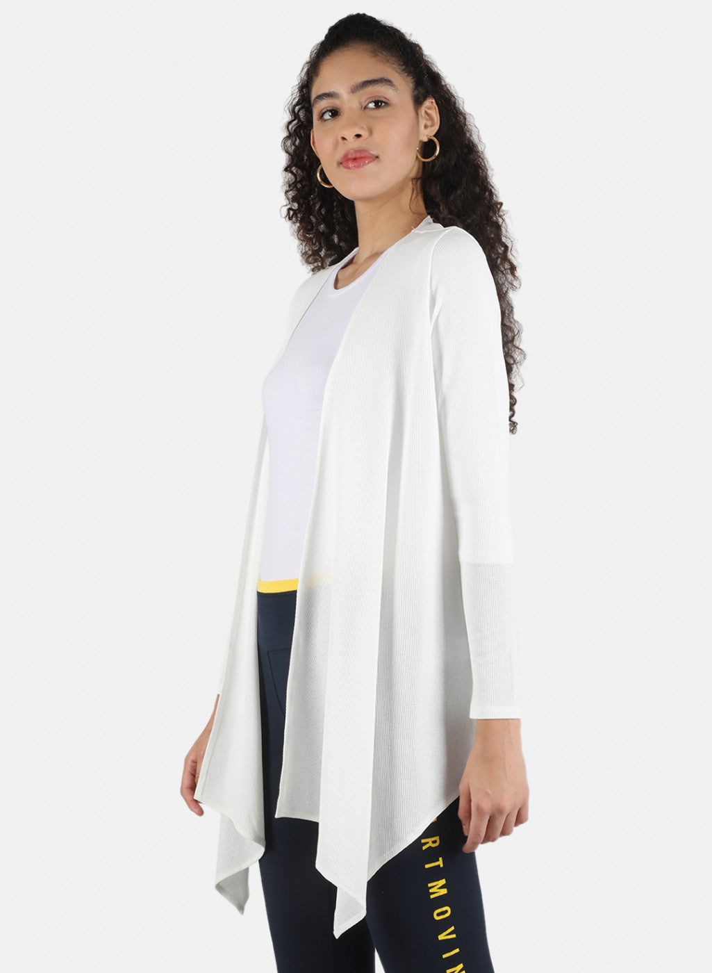 Women Off White Plain Shrug