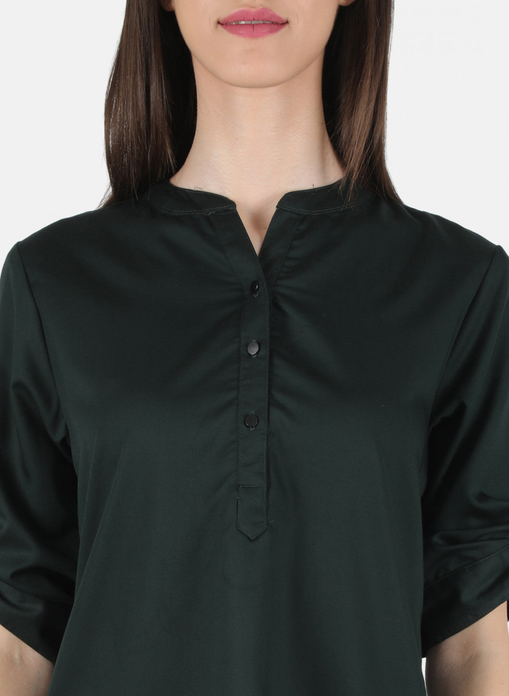 Women Black Plain Top