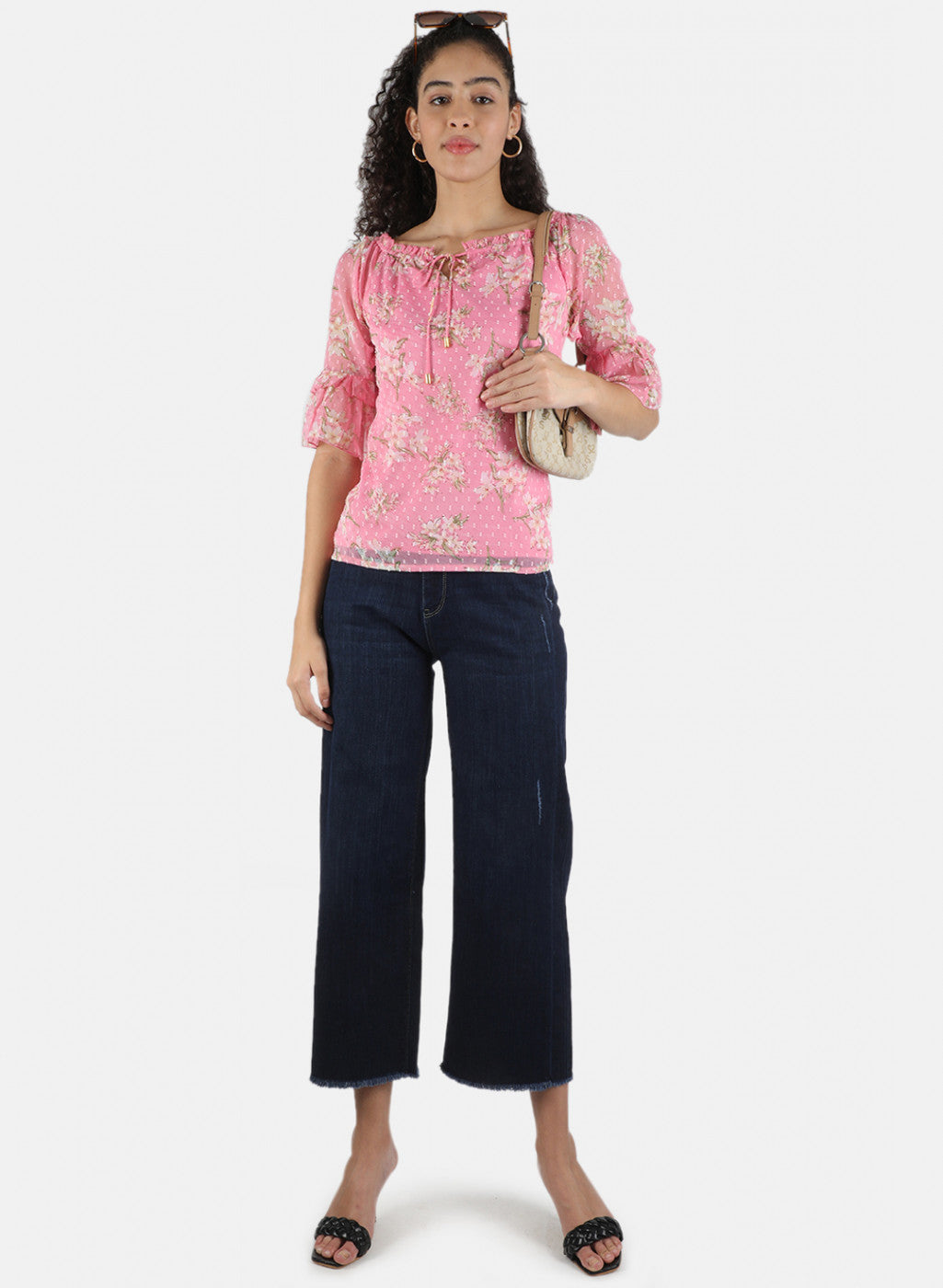 Women Pink Printed Top