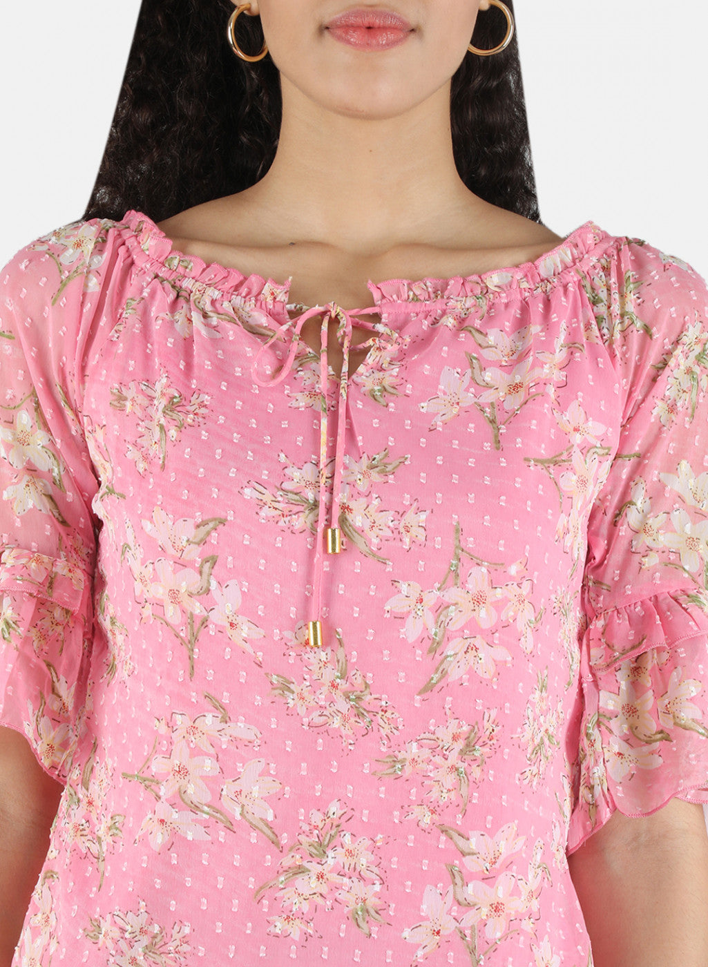 Women Pink Printed Top