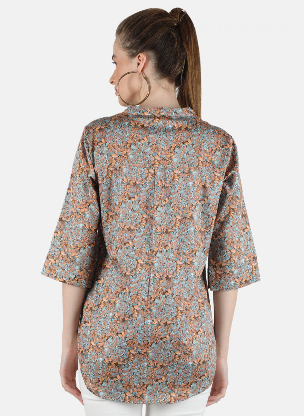 Women Brown Printed Top