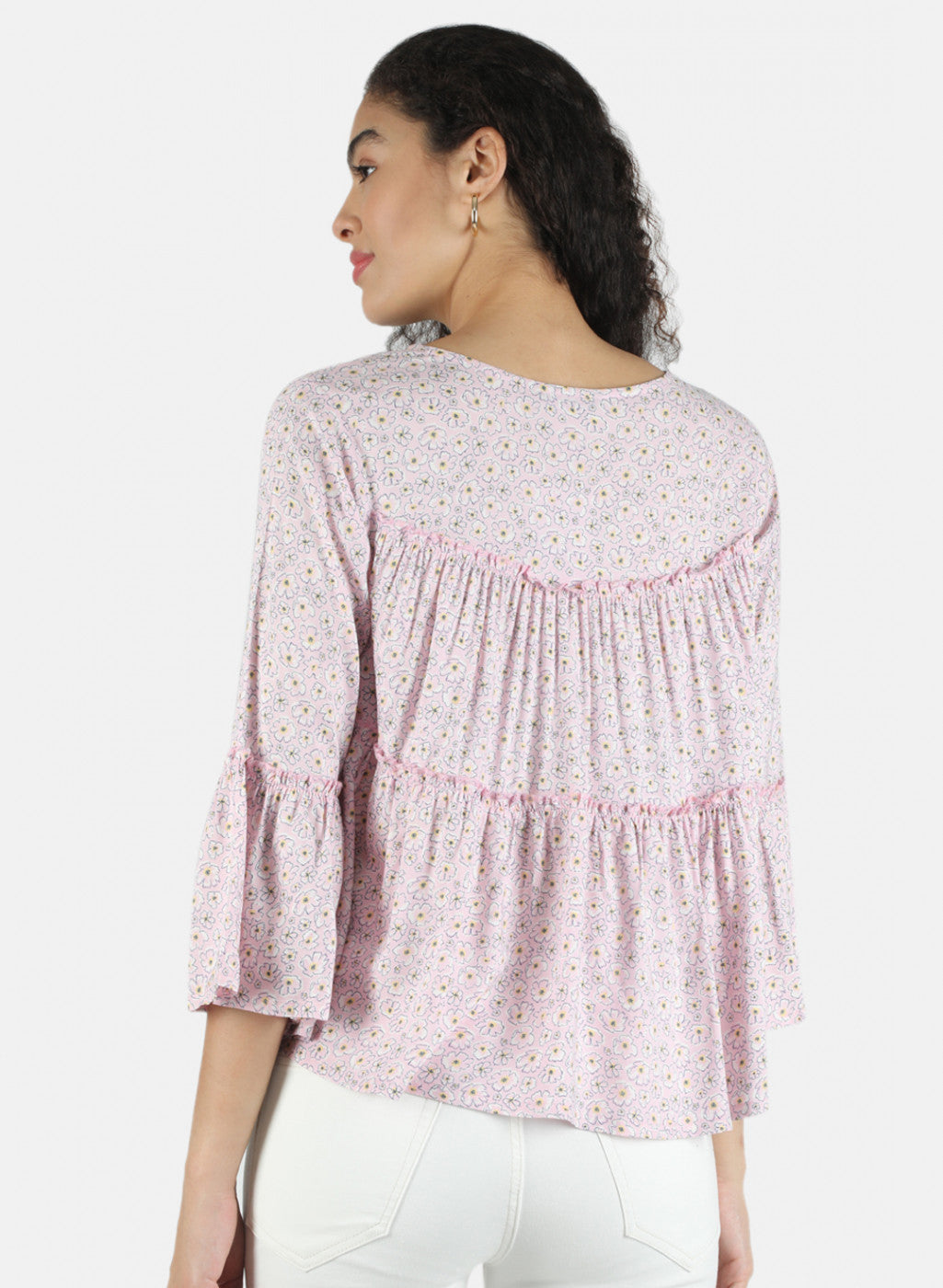 Women Pink Printed Top