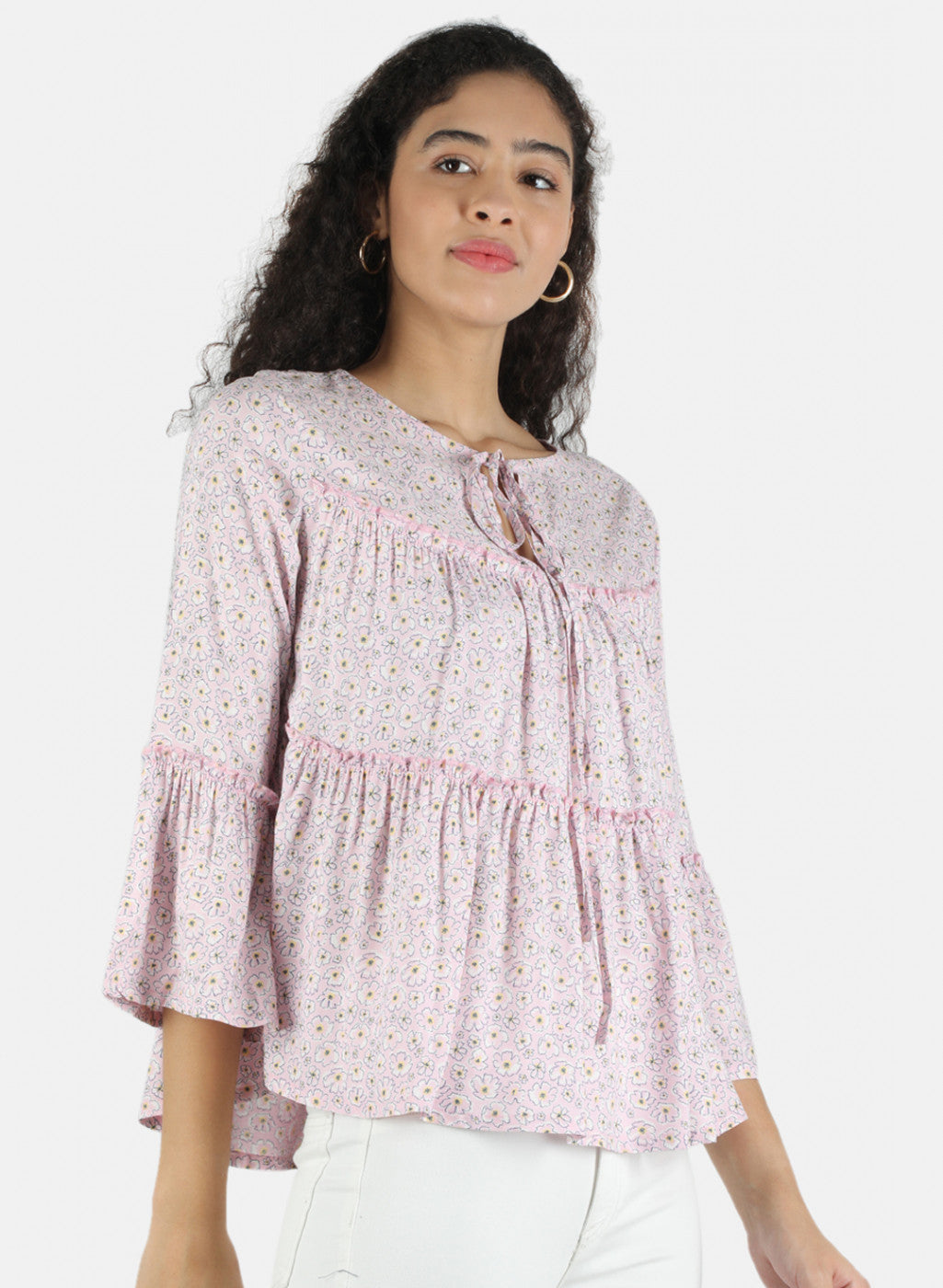 Women Pink Printed Top